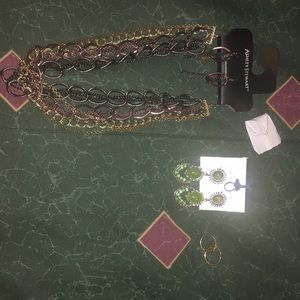 Necklace and earrings